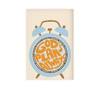 MGDUJGH Póster moderno de Dios con el plan eterno de Dios, cristianismo divertido, versículos de la Biblia, fe juvenil, estilo preparado, impresiones artísticas para pared, sala de estar, dormitorio