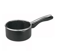 MGE - Cazo de Cocina con Cestillo Freidor - Pico Vertedor - Aluminio - Revestimiento Antiadherente - 16 cm