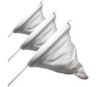 MGE - Set de 3 Coladores de Tela para Café, Infusiones y Té - Colador Franela Multiuso 16/18/20 cm