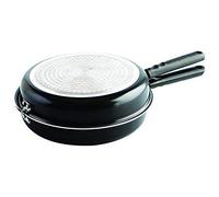 MGE World Doble Sartén Voltea Tortillas - Tortillera - Sarten para Tortilla Patatas - Sarten Doble para Tortillas - Vitro-Inducción - 26 cm