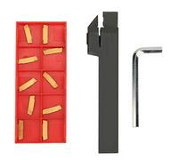 MGEHR1616-2 100mm Torno CNC Torneado Portaherramientas Herramienta Hoja Insertar Barra Perforadora + 10PCS MGMN200 G Insertos + Llave