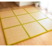 MGEMJMJ Mat De Tatami Japonesa Rattan Mat De Ratán Portátil Plegado Futon Colchón Firma Camino De Piso Tradicional(Size:6 Piece 120x180cm/47.2x70.9in,Color:Verde)