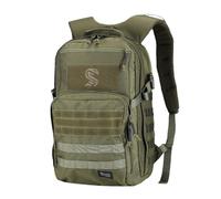 MGFLASHFORCE Molle Mochila Tactica Militar Policial Militares Hombre 30L, Compartimento De Computadora Portátil De 15.6" (Verde)