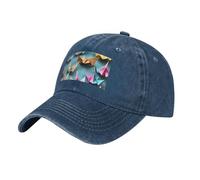 MGGAklp Origami Paper Crane Print Perfect for Sports and Outdoor Activities Gorra ajustable, unisex para adultos, azul marino, Talla única