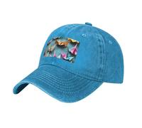 MGGAklp Origami Paper Crane Print Perfect for Sports and Outdoor Activities Gorra ajustable, unisex para adultos, azul, Talla única
