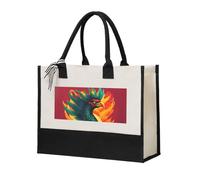 MGGAklp Phoenix Print - Bolsa de regalo de lona reutilizable para mujer, para bodas, cumpleaños, vacaciones