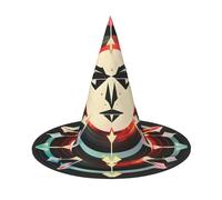 MGGAklp Sombrero de fiesta con diseño de flechas de caza, triángulos, ciervos, Halloween, carnaval, brujas, sombreros para fiestas temáticas, decoración de vacaciones