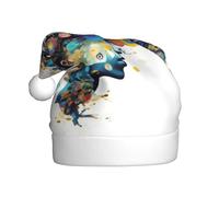 MGGAklp Sombrero de Papá Noel con impresión de cerebro de inteligencia artificial, sombrero de Navidad para adultos, Navidad, Año Nuevo, suministros para fiestas festivas