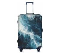 MGGAklp Within The Tides - Funda protectora de maleta de viaje lavable y elástica, antiarañazos, para adultos, White, S