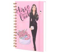 MGGAO Cuaderno Espiral, Cuadernos de Tapa Dura A5 para Mujeres y Niñas, Cuaderno Rayado con Líneas Universitarias, Papel de 100 GSM, para Tomar Notas en la Escuela, Escribir un Diario