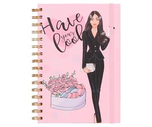 MGGAO Cuaderno Espiral, Cuadernos de Tapa Dura A5 para Mujeres y Niñas, Cuaderno Rayado con Líneas Universitarias, Papel de 100 GSM, para Tomar Notas en la Escuela, Escribir un Diario