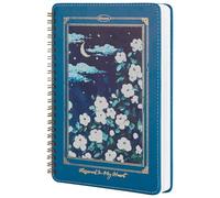 MGGAO Cuaderno Espiral para Mujeres, Cuadernos Duraderos con Tapa Dura de Cuero A5, 140 Páginas Rayadas, Cuadernos Bonitos para Material Escolar Perfecto, 15,5 x 21 cm