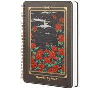 MGGAO Cuaderno Espiral para Mujeres, Cuadernos Duraderos con Tapa Dura de Cuero A5, 140 Páginas Rayadas, Cuadernos Bonitos para Material Escolar Perfecto, 15,5 x 21 cm