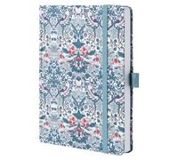 MGGAO Cuaderno Rayado, Cuaderno de Tela A5 para Mujeres y Hombres, Cuadernos Estéticos para Escribir, Diario con Líneas College con 192 Páginas Numeradas, Papel Grueso de 100 GSM, 2 Cintas
