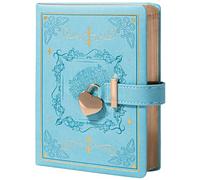 MGGAO Diario con Cerradura para Escribir, Diario de Tapa Dura de Cuero PU con Cerradura, Organizador Personal B6 para Mujeres y Niñas, 288 Páginas 100gsm Papel de Rayas, Caja de Regalo