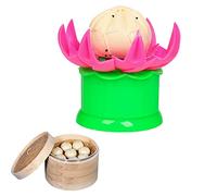 MGGi Baozi Maker, moldes de plástico para bolas de masa de Baozi, molde para hacer bollos, pastelería y pastelería, herramienta de bollo al vapor, moldes de bollo Bao, fabricación de prensas de bollo de carne, para baozi chino, bollo al vapor, verde