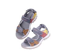 MGGMOKAY Sandalias Deportivas Mujer Cómoda Sandalia de Senderismo al Aire Libre de Verano con Punta Abierta,Gris,36