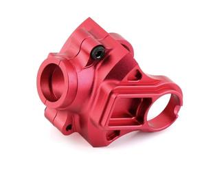 MGHGFYTAS Accesorios Coches RC Compatible con Arrma para Kraton para Granite para Outcast para SENTON para 3S para BLX 1/10 RC Coche Piezas Upgrade Juego Cubierta Diferencial Metal Yugo(Red)