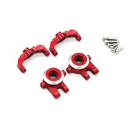 MGHGFYTAS Accesorios Coches RC Compatible con JJRC C8823 C8801 C8808 C8809 AX8560 para TRX4M 1/18 Accesorios para Coche Teledirigido RC, Pieza Metálica En Forma De C para Asiento Y Volante(Red)