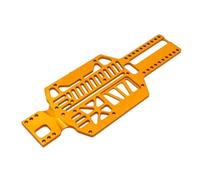 MGHGFYTAS Accesorios Coches RC Compatible con Mini-Q8 Q9 1/28 Piezas Upgrade Coche RC Placa Inferior Multi-Batalla Metal 90 94 98 102 106 110 114 118 122mm(Yellow)