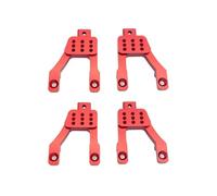MGHGFYTAS Accesorios Coches RC Compatible con MN G500 MN86 1/12 RC Crawler Cars Actualizaciones Piezas De Repuesto 4 Piezas De Metal Montaje De Torres De Amortiguadores Delanteros Y Traseros(Red)