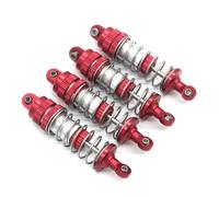 MGHGFYTAS Accesorios Coches RC Compatible con SCY 16101 16102 16103 16104 16106 16201 1/16 Piezas De Mejora para Coches RC Amortiguador De Presión De Aceite De Aluminio(Red)