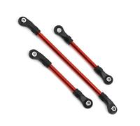 MGHGFYTAS Accesorios Coches RC Compatible con TRAXXAS 8140R para TRX4. Piezas De Mejora para Coche De Control Remoto, Camión, Oruga, Barra De Dirección Metálica De 117 Mm, 60 Mm Y 63 Mm.(Red)
