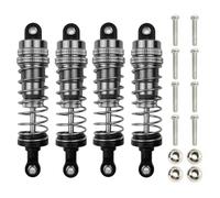 MGHGFYTAS Accesorios Coches RC Compatible con Wltoys 144001 144002 144010 124007 124008 124016 124018 124019 RC Accesorios De Piezas De Coche Amortiguador De Metal Amortiguador De Aceite(Gray)