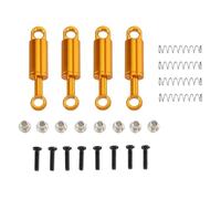MGHGFYTAS Accesorios Coches RC Compatible con WLtoys 284131 284010 284161 K989 K969 Piezas De Mejora para Coche RC 1/28 4 Piezas Metálicas con Amortiguador Integrado(Yellow)