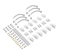 MGHGFYTAS Accesorios Coches RC Compatible con WPL B14 B24 B1 B16 B36 para JJRC Q60 Q63 Q75 1/16 RC Piezas De Coche 4x4 6x6 Suspensión De Amortiguador De Acero para Ballestas(White,6x6)