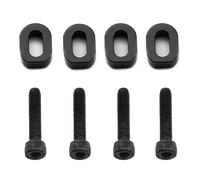 MGHGFYTAS Accesorios Coches RC Compatible con XRT para TRAXXAS 1/5 para X-MAXX 6S 8S 1/6 RC Piezas De Mejora De Coche Accesorios Metal Montaje De Motor Arandelas Cuñas 7759 7759R(Black)