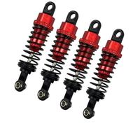 MGHGFYTAS Amortiguador de Coche RC Compatible con Wltoys A959 A959-B A949 A969 A979 K929 1/18 RC Piezas De Actualización De Coche Accesorios 4 Uds Amortiguador De Metal(Red)