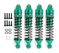 MGHGFYTAS Amortiguador de Coche RC Compatible with Traxxas For LaTrax For Teton For Desert 1/18 RC Car Upgrade Parts 4Pcs Metal Front and Rear Shock Absorber Damper(Green)