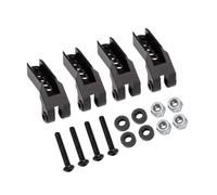 MGHGFYTAS Coche RC Piezas Compatible con TRAXXAS para TRX-4 82056-4 1/10 RC Piezas De Coche Aluminio Delantero Y Trasero Ajustable Torres Choque Aros(Black)