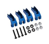 MGHGFYTAS Coche RC Piezas Compatible con TRAXXAS para TRX-4 82056-4 1/10 RC Piezas De Coche Aluminio Delantero Y Trasero Ajustable Torres Choque Aros(Blue)
