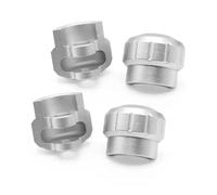 MGHGFYTAS Compatible con ARRMA 1/7 1/8 RC Actualización De Coche Reemplazo De Modificación Accesorios De Piezas 4 Uds. Protector De Amortiguador De Tapa De Choque Accesorios Coches RC(Silver)