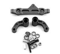 MGHGFYTAS Compatible con Arrma para Kraton para Outcast 8S 1/5. Piezas De Mejora Y Accesorios para Coche RC. Juego De Dirección Metálica. Accesorios Coches RC(Black)