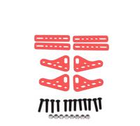 MGHGFYTAS Compatible con Axial para SCX10 90046 para Traxxas para TRX4 D110 1/8 1/10 RC Piezas para Coche De Orugas Soporte De Amortiguador Doble Accesorios Coches RC(Red)