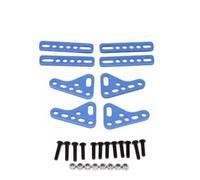 MGHGFYTAS Compatible con Axial para SCX10 90046 para Traxxas para TRX4 D110 1/8 1/10 RC Piezas para Coche De Orugas Soporte De Amortiguador Doble Accesorios Coches RC(Blue)