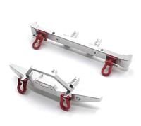 MGHGFYTAS Compatible con HB ZP1001 ZP1002 ZP1003 ZP1004 ZP1005 ZP1008 1/10 RC Piezas De Mejora De Coche Accesorios Parachoques Delantero Y Trasero De Metal Accesorios Coches RC(Silver)