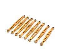 MGHGFYTAS Compatible con HB ZP1001 ZP1002 ZP1003 ZP1004 ZP1005 ZP1008 1/10 RC Piezas De Mejora para Coche 8 Piezas Barra De Acoplamiento Metálica Accesorios Coches RC(Yellow)