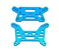 MGHGFYTAS Compatible con Hyper GO para MJX 1/7 7303 RC Car Upgrade Modification Accessories Parts Soporte De Amortiguador Delantero Y Trasero Accesorios Coches RC(Blue)