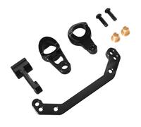 MGHGFYTAS Compatible con LC para Racing 1/10 PTG-2R RC, Actualización De Coche, Piezas De Repuesto, Accesorios, Componente De Amortiguador De Dirección De Metal Accesorios Coches RC(Black)