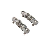 MGHGFYTAS Compatible con Mini-Q9 RC Modificación Y Mejora Accesorios Y Repuestos Metálicos Delanteros Y Traseros para Muelles Amortiguadores Accesorios Coches RC(Silver)