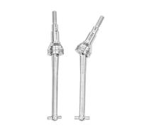 MGHGFYTAS Compatible con MJX 16207 16208 16209 16210 14209 14210 V2 1/16 RC Automóvil Camión Mejora Accesorios Metal Eje De Transmisión CVD Accesorios Coches RC(Silver,2pcs)