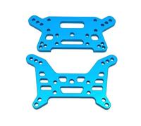 MGHGFYTAS Compatible con MJX 7303 1/7 RC, Piezas De Modificación De Actualización De Coche, Accesorios, Soporte Amortiguador Trasero De Metal Accesorios Coches RC(Blue)