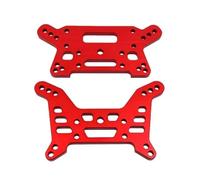 MGHGFYTAS Compatible con MJX 7303 1/7 RC, Piezas De Modificación De Actualización De Coche, Accesorios, Soporte Amortiguador Trasero De Metal Accesorios Coches RC(Red)