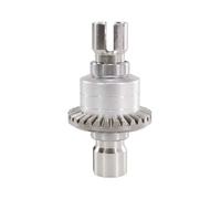 MGHGFYTAS Compatible con MJX para Hyper Go 1/16 16207 14210 H14BM 14301 1/14 RC Accesorios De Piezas De Coche Engranaje Diferencial Delantero Y Trasero De Metal Accesorios Coches RC(Silver)