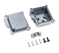 MGHGFYTAS Compatible con MJX para Hyper Go 14210 14209 RC Mejora para Coche Accesorios Repuestos Cubierta Protectora De La Caja Receptora, Estante Central De Metal Accesorios Coches RC(Gray)