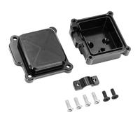 MGHGFYTAS Compatible con MJX para Hyper Go 14210 14209 RC Mejora para Coche Accesorios Repuestos Cubierta Protectora De La Caja Receptora, Estante Central De Metal Accesorios Coches RC(Black)